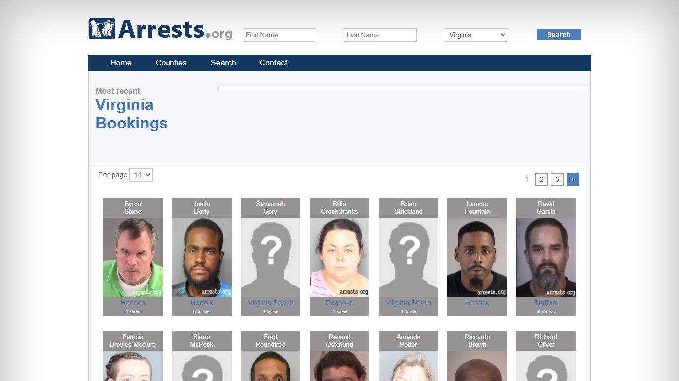 Virginia Arrests and Inmate Search