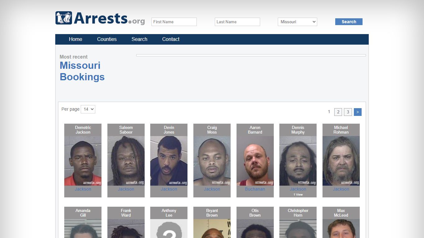 Missouri Arrests and Inmate Search